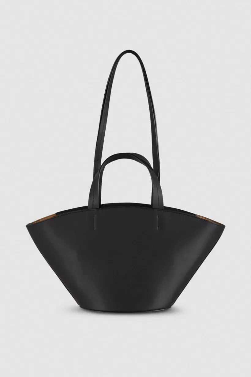 Skórzana torba typu shopper z uchwytami^Patrizia Pepe Cheap