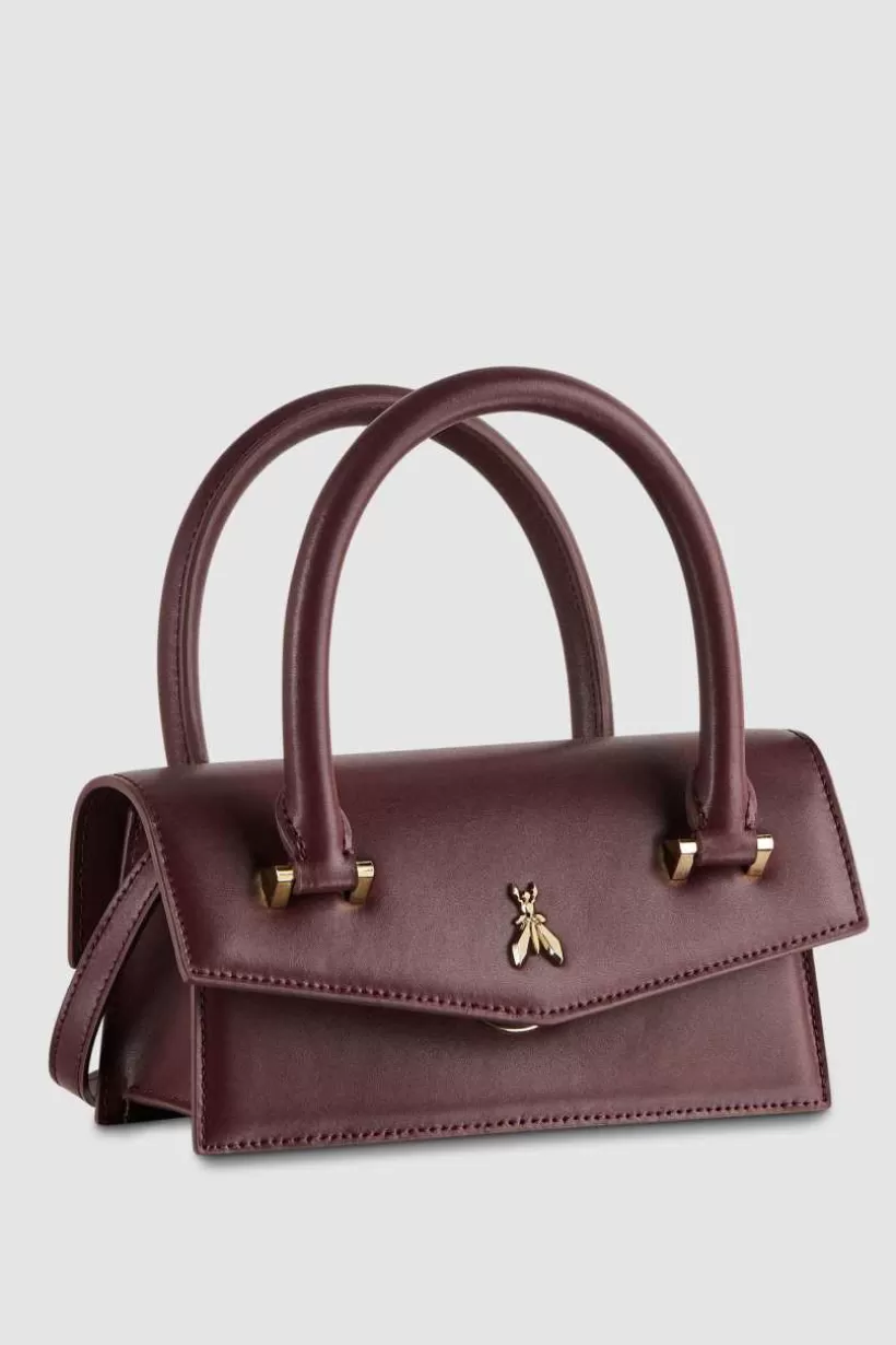 Skórzana torebka na ramię Fly Bamby ze skórzanymi uchwytami^Patrizia Pepe Sale