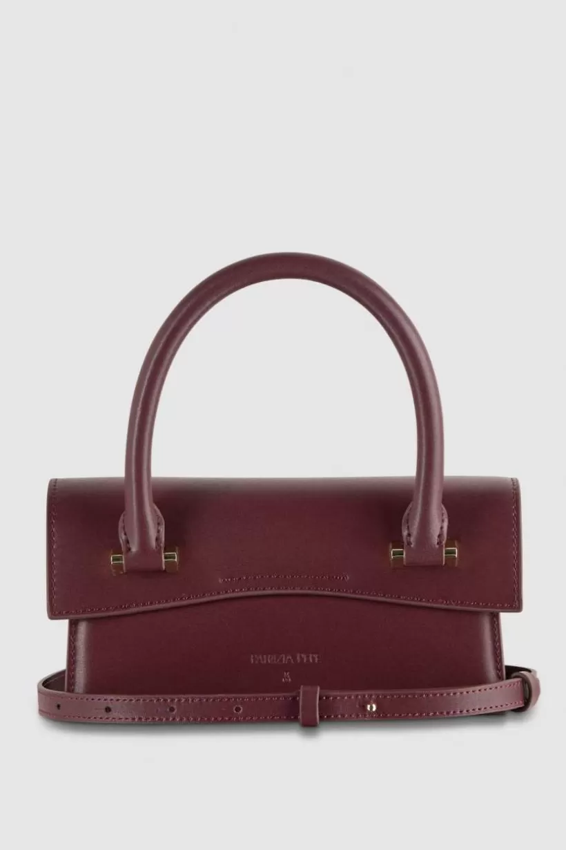 Skórzana torebka na ramię Fly Bamby ze skórzanymi uchwytami^Patrizia Pepe Sale