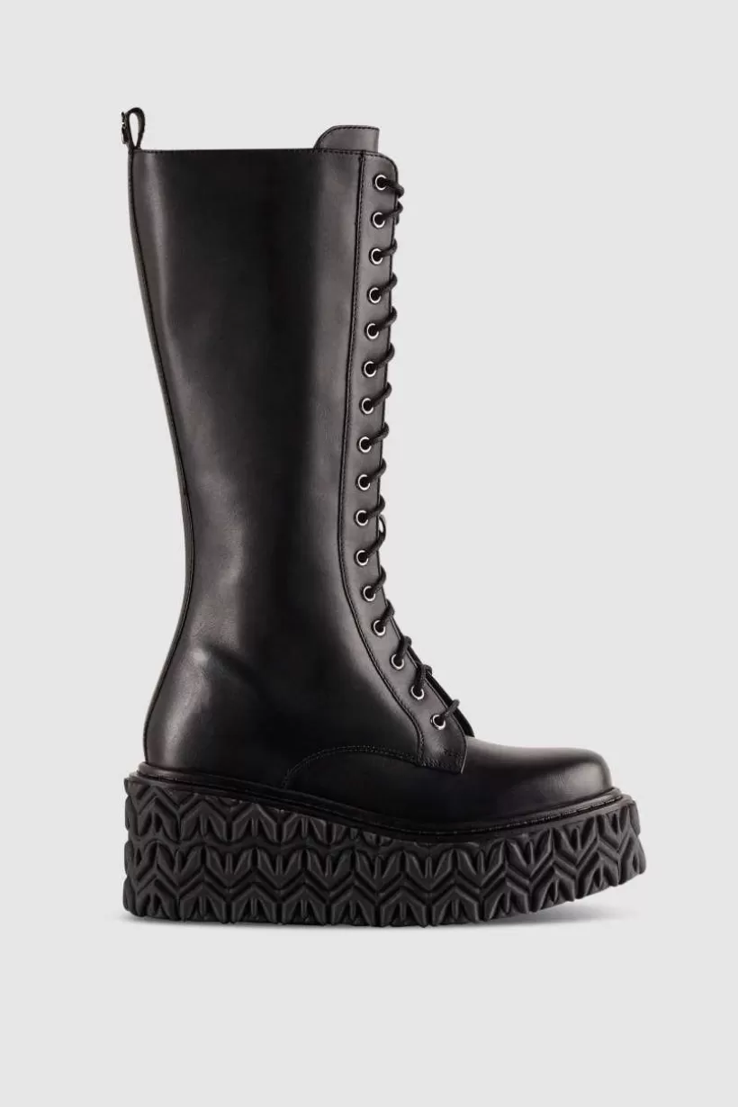 Skórzane trzewiki z zamkiem z boku^Patrizia Pepe Shop