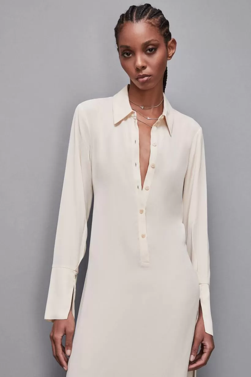 Sukienka z diagonalu z szarfą Essential^Patrizia Pepe Online