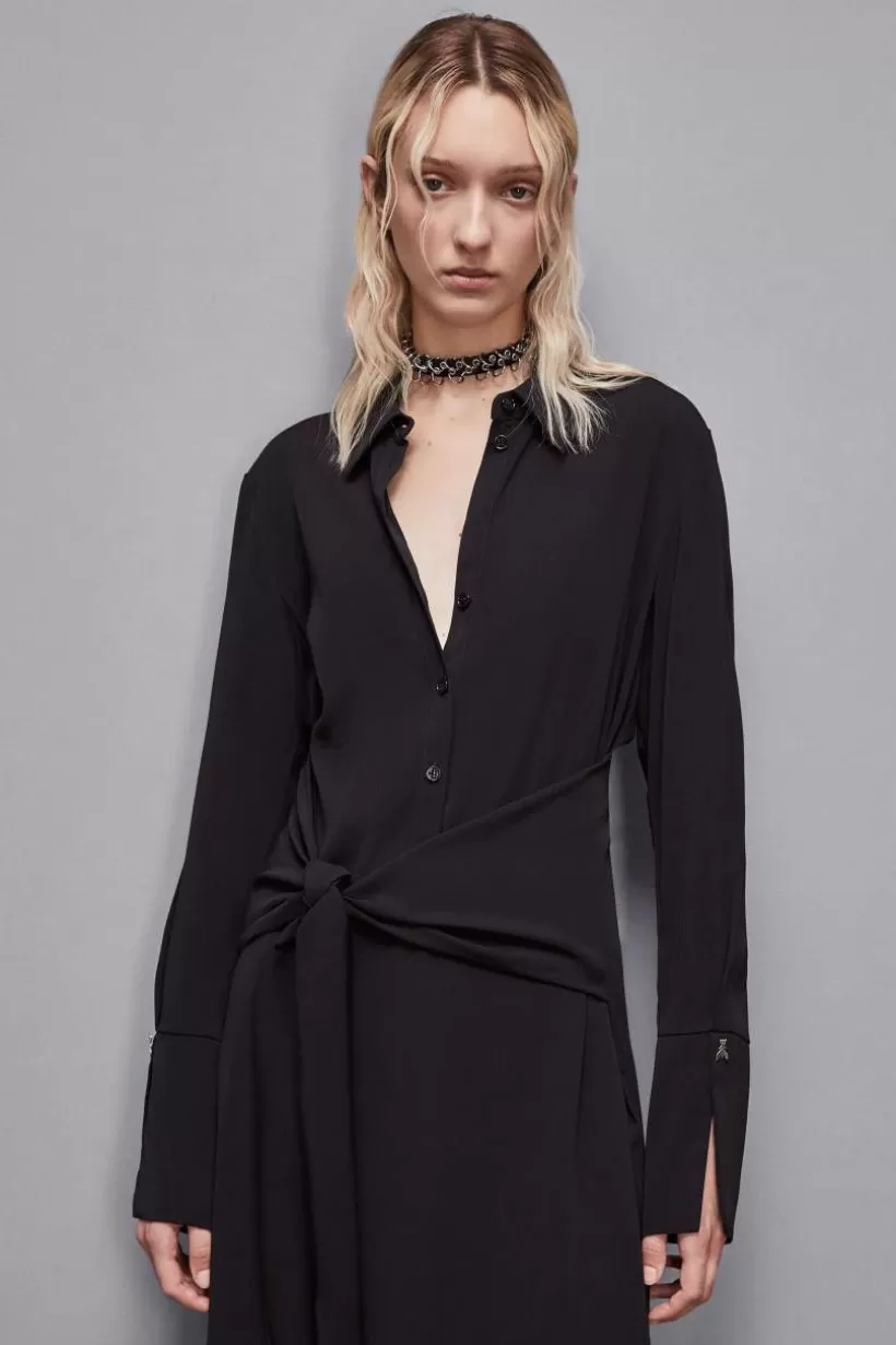 Sukienka z diagonalu z szarfą Essential^Patrizia Pepe Cheap