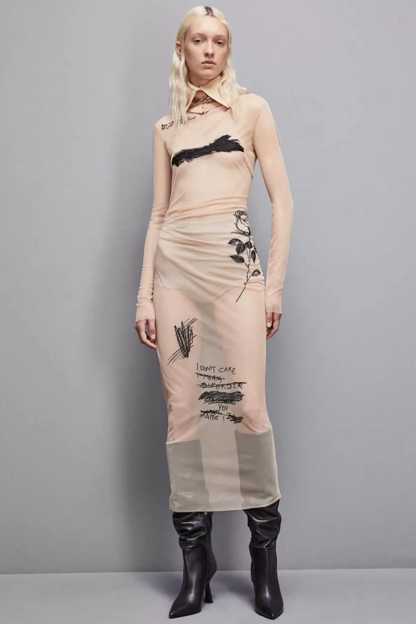 Sukienka z haftem z tiulu^Patrizia Pepe Shop