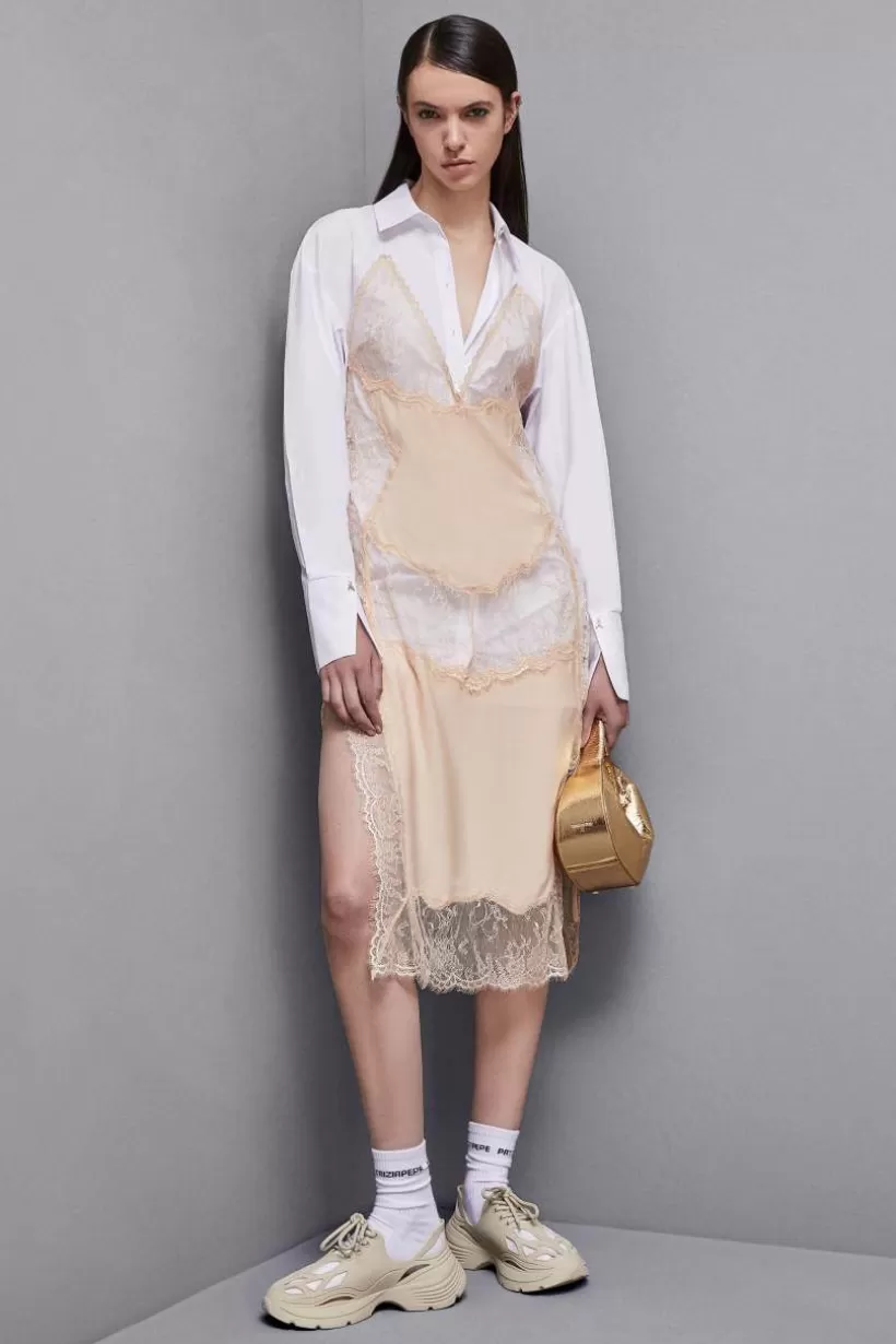 Szmizjerka z satyny wiskozowej^Patrizia Pepe Fashion