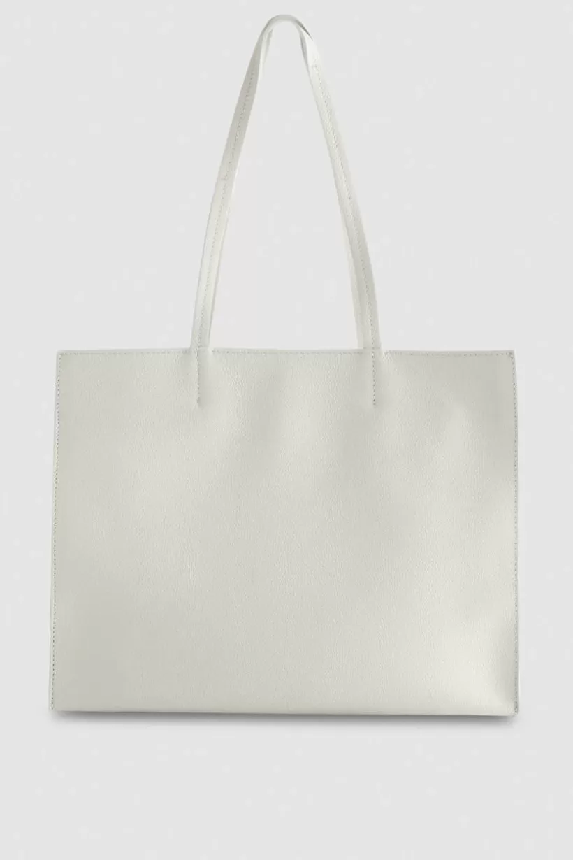 Torba typu shopper z międlonej skóry^Patrizia Pepe New