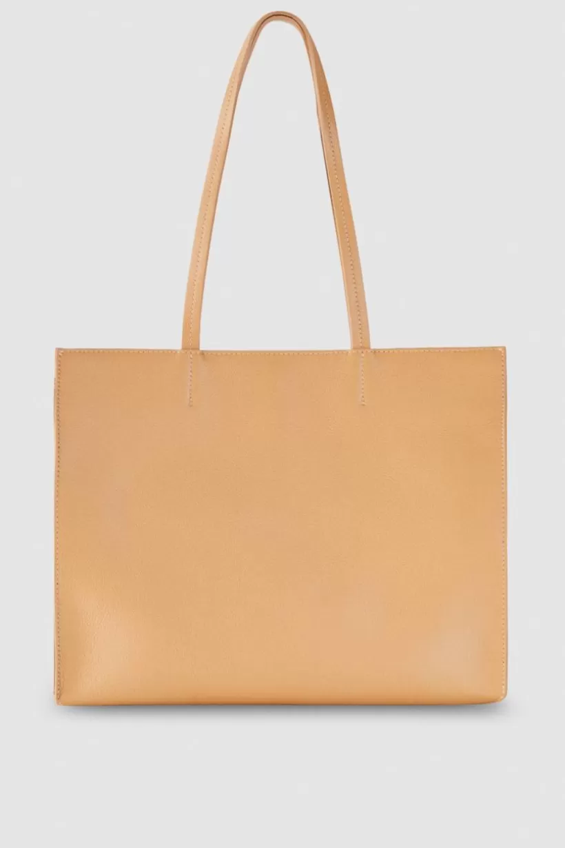 Torba typu shopper z międlonej skóry^Patrizia Pepe New