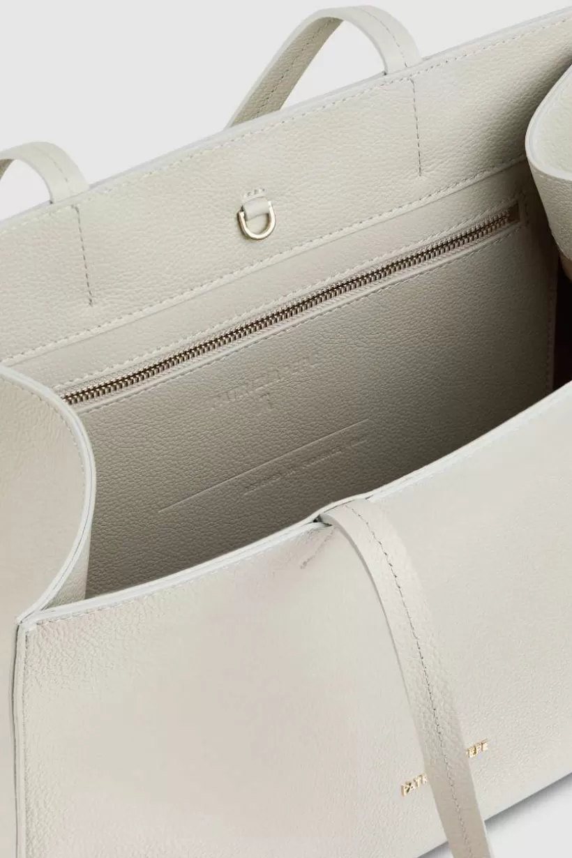 Torba typu shopper z międlonej skóry^Patrizia Pepe New