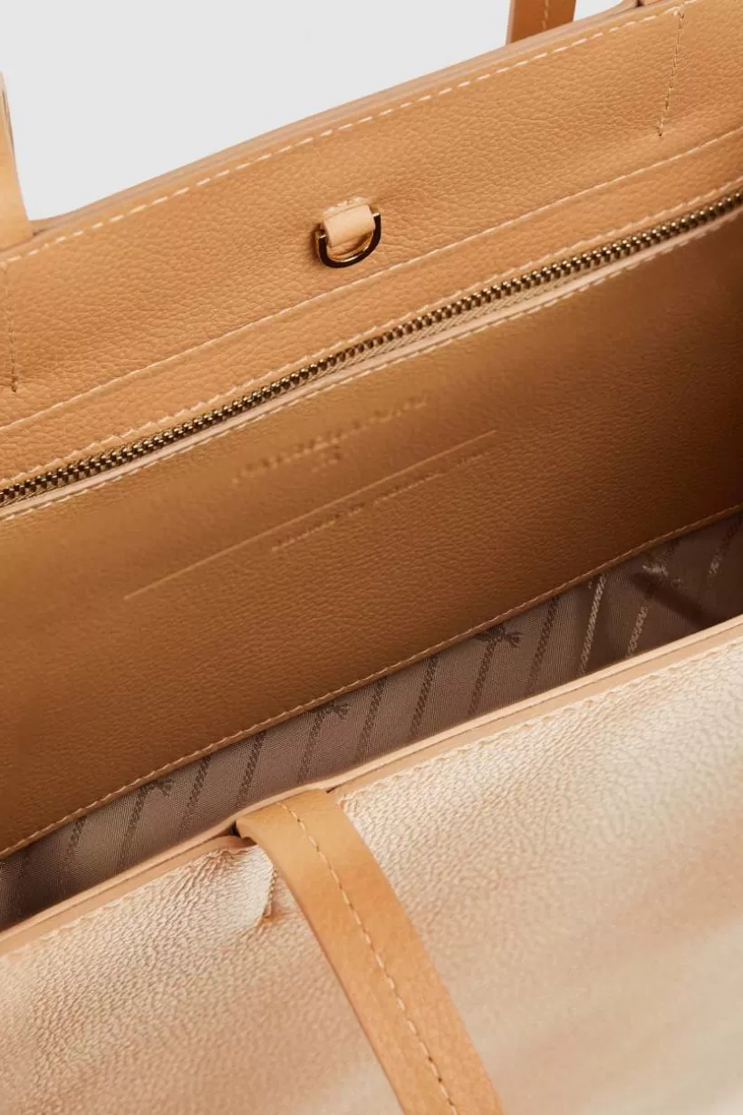 Torba typu shopper z międlonej skóry^Patrizia Pepe New