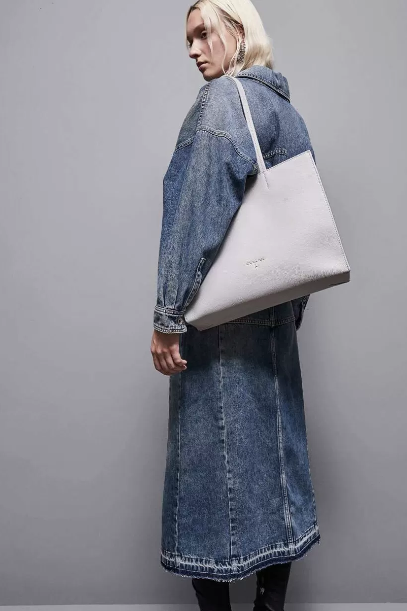 Torba typu shopper z międlonej skóry^Patrizia Pepe New