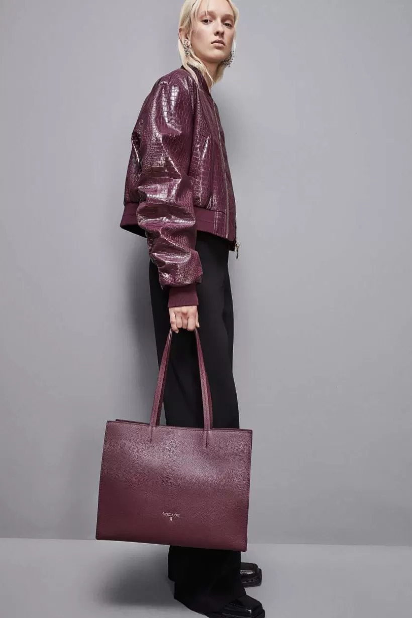 Torba typu shopper z międlonej skóry^Patrizia Pepe Store