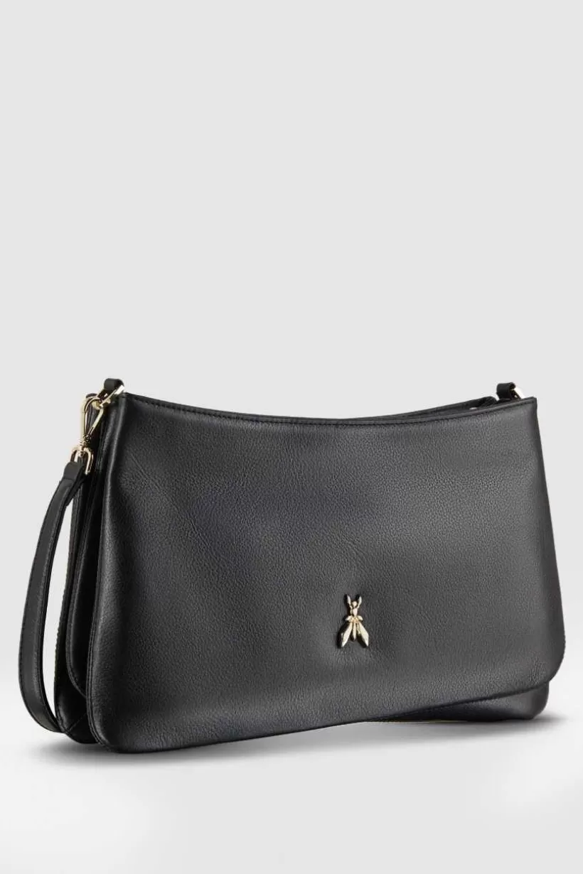 Trzykomorowa torba z paskiem na ramię^Patrizia Pepe Discount