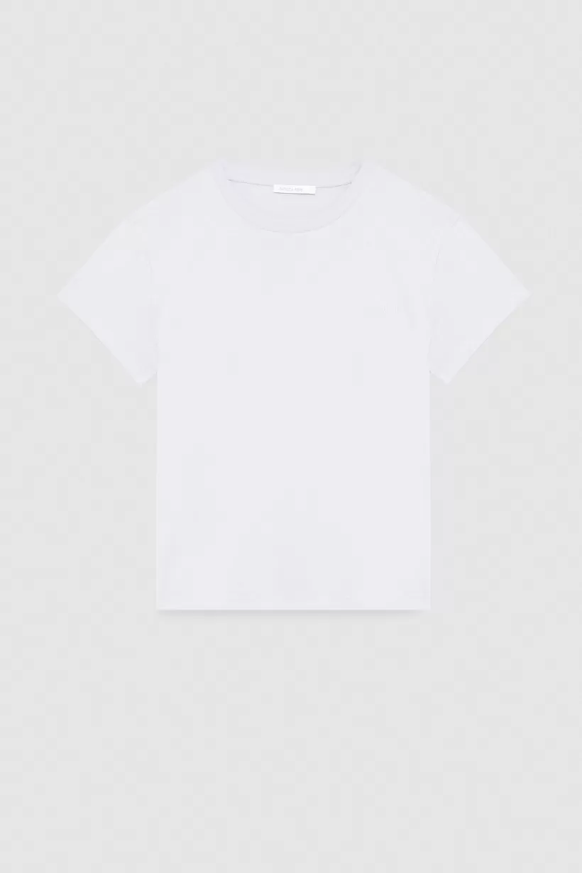 T-shirt z organicznej bawełny z krótkim rękawem i logo^Patrizia Pepe New